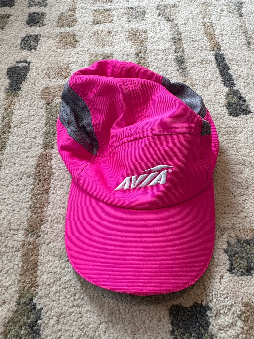 Avia Hot Pink and Gray Running Cap